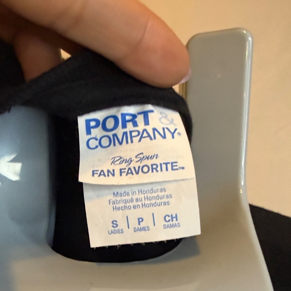 Port and Company Funny Black Tee with Vibrant Graphic - Picture 3 of 6
